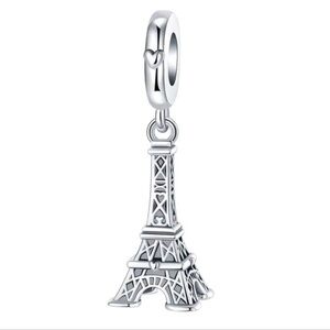 925 Sterling Silver Eiffel Tower Pendant/Charm - NWT
